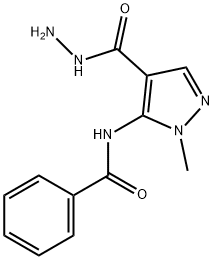 1H-Pyrazole-4-carboxylicacid,5-(benzoylamino)-1-methyl-,hydrazide(9CI)|