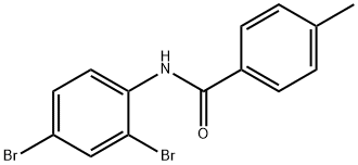 N-(2,4-ジブロモフェニル)-4-メチルベンズアミド 化学構造式