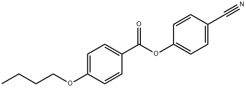 p-Butoxybenzoic acid p-cyanophenyl ester Struktur