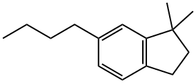 6-ブチル-2,3-ジヒドロ-1,1-ジメチル-1H-インデン 化学構造式