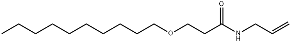 3-(デシルオキシ)-N-(2-プロペニル)プロパンアミド 化学構造式