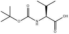 BOC-DL-缬氨酸 结构式