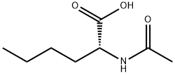(R)-α-(アセチルアミノ)ヘキサン酸 化学構造式