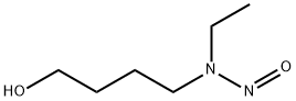 N-乙基-N-(4-羟丁基)亚硝胺 结构式