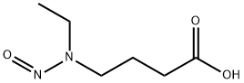 N-エチル-N-(3-カルボキシプロピル)ニトロソアミン 化学構造式
