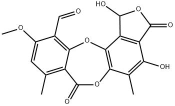 STICTIC ACID Struktur