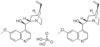 (8α,9R)-6'-メトキシシンコナン-9-オール·硫酸 化学構造式