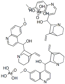 tris[(8alpha,9R)-6'-methoxycinchonan-9-ol] bis(arsenate) Structure