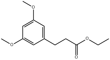 3-(3,5-ジメトキシフェニル)プロパン酸エチル 化学構造式