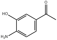 1-(4-アミノ-3-ヒドロキシフェニル)エタノン 化学構造式