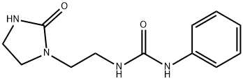1-[2-(2-氧代咪唑烷-1-基)乙基]-3-苯基脲 结构式