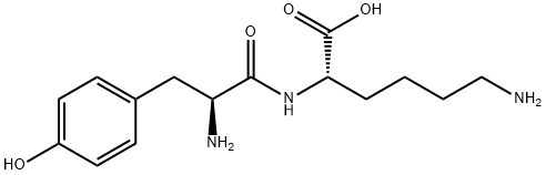 H-TYR-LYS-OH Structure