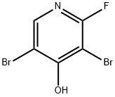 3,5-二溴-2-氟-4-羟基吡啶, 54929-38-3, 结构式