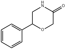 6-苯基-吗啉-3-酮, 5493-95-8, 结构式