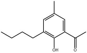 1-(3-Butyl-2-hydroxy-5-methylphenyl)ethanone Struktur