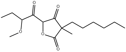 3-Hexyl-5-(2-methoxy-1-oxobutyl)-3-methyl-2,4(3H,5H)-furandione|