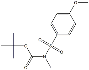 N-[[(4-Methoxyphenyl)sulfonyl]methyl]carbamic acid tert-butyl ester 结构式