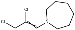 1-(2,3-Dichloro-1-propenyl)hexahydro-1H-azepine 结构式