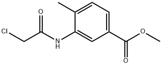 3-(2-氯乙酰胺)-4-甲基苯甲酸甲酯 结构式