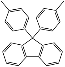 9,9-ジ(p-トリル)フルオレン 化学構造式