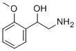 2-アミノ-1-[2-メトキシフェニル]エタノール 化学構造式