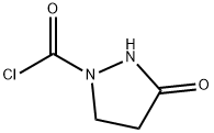 1-Pyrazolidinecarbonyl chloride, 3-oxo- (9CI) 结构式