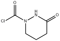 1(2H)-Pyridazinecarbonyl chloride, tetrahydro-3-oxo- (9CI) 结构式