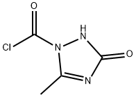 1H-1,2,4-Triazole-1-carbonyl chloride, 2,3-dihydro-5-methyl-3-oxo- (9CI) 结构式