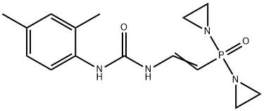 1-[2-[Bis(1-aziridinyl)phosphinyl]vinyl]-3-(2,4-xylyl)urea 结构式