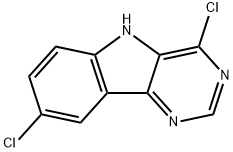4,8-dichloro-5H-pyrimido[5,4-b]indole Structure