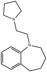 2,3,4,5-Tetrahydro-1-[2-(1-pyrrolidinyl)ethyl]-1H-1-benzazepine Struktur