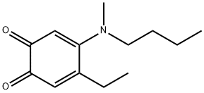 3,5-Cyclohexadiene-1,2-dione, 4-(butylmethylamino)-5-ethyl- (9CI) 结构式