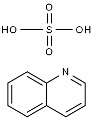 喹啉硫酸盐, 54957-90-3, 结构式