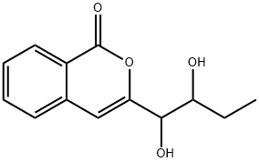 3-(1,2-Dihydroxybutyl)-1H-2-benzopyran-1-one Structure