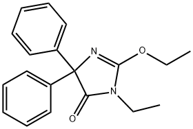 2-Ethoxy-3-ethyl-3,5-dihydro-5,5-diphenyl-4H-imidazol-4-one 结构式