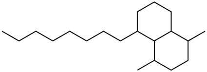 Decahydro-1,4-dimethyl-5-octylnaphthalene Structure