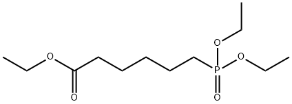 6-(Diethylphosphono)-hexanoic  acid  ethyl  ester Struktur