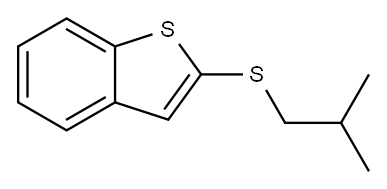 2-(Isobutylthio)benzo[b]thiophene 结构式