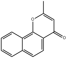 2-Methyl-4H-naphtho[1,2-b]pyran-4-one 结构式