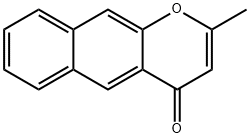 2-メチル-4H-ナフト[2,3-b]ピラン-4-オン 化学構造式