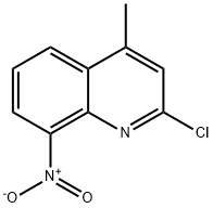 2-クロロ-4-メチル-8-ニトロキノリン 化学構造式