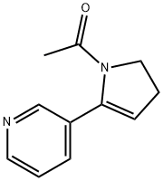 1-Acetyl-2,3-dihydro-5-(3-pyridinyl)-1H-pyrrole 结构式