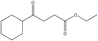 γ-オキソシクロヘキサンブタン酸エチル 化学構造式