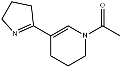 1-Acetyl-5-(3,4-dihydro-2H-pyrrol-5-yl)-1,2,3,4-tetrahydropyridine 结构式