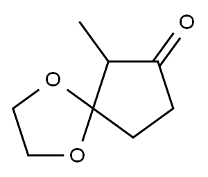 1,4-Dioxaspiro[4.4]nonan-7-one,  6-methyl- Struktur