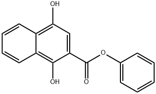 Phenyl 1,4-dihydroxy-2-naphthoate Struktur