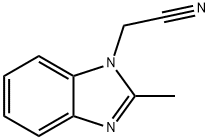 1H-Benzimidazole-1-acetonitrile,2-methyl-(9CI) 化学構造式
