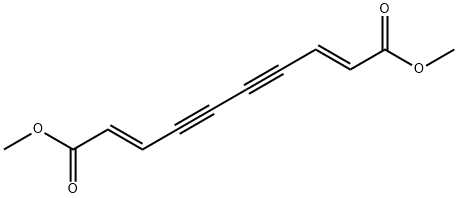 (2E,8E)-2,8-デカジエン-4,6-ジイン二酸ジメチル 化学構造式