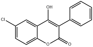6-CHLORO-4-METHYL-3-PHENYLCOUMARIN Structure