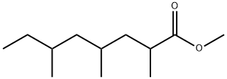 2,4,6-トリメチルオクタン酸メチル 化学構造式